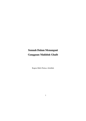 Sunnah Dalam Menangani Gangguan Makhluk Ghaib