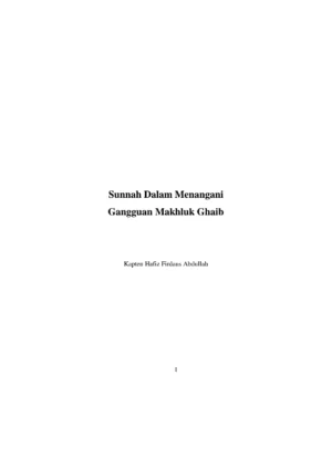 Sunnah Dalam Menangani Gangguan Makhluk Ghaib